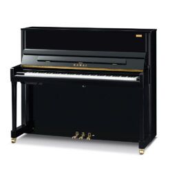 Used August Hoffman Upright Piano in Polished Mahogany Merr.