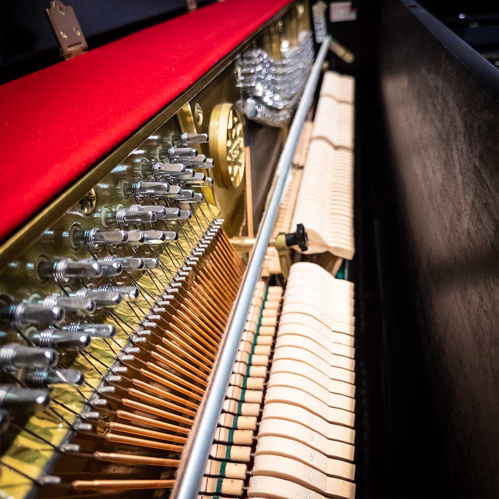 Used Nordheimer XH132 Upright Piano in Polished Ebony Hammers