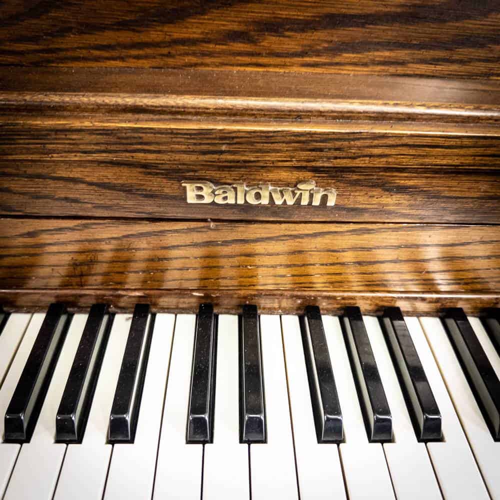Used Baldwin 243 Upright Piano in Satin Oak4