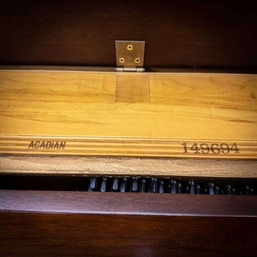 Used Gerhard Heintzman Acadian Upright Piano in Satin Walnut3
