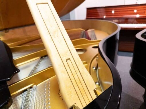Used Steingraber Opus 168 Grand Piano in Polished Ebony side view