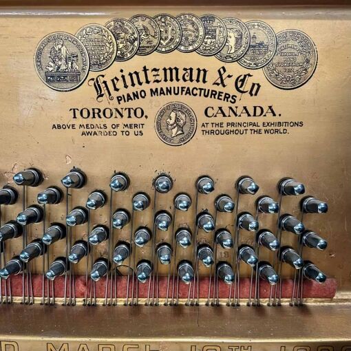 Heintzman Upright Piano Inside Logo