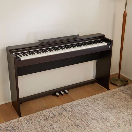 Casio AP-S200 Digital Piano Brown Finish Right Angle