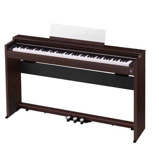 Casio AP-S200 Digital Piano Brown Finish Left Angle