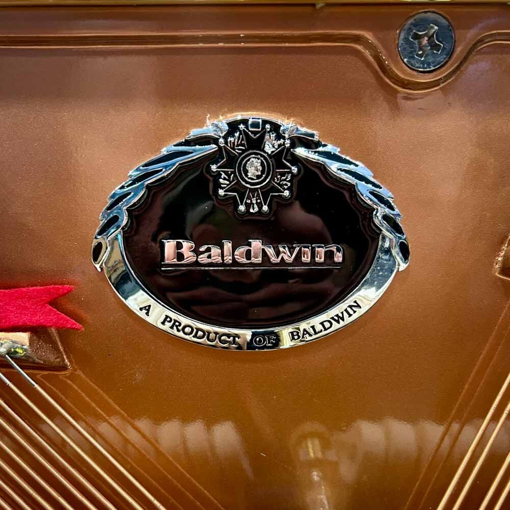 Baldwin B47 Upright Piano Inside Logo