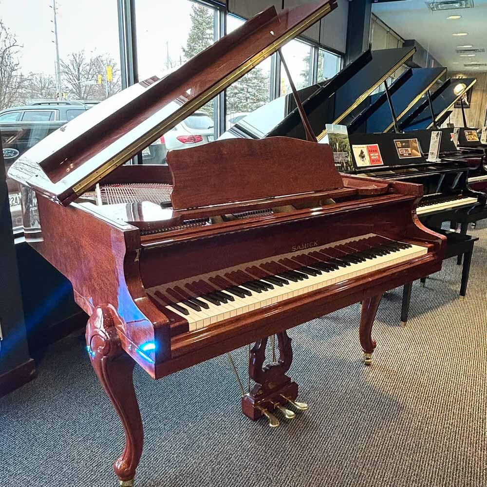 Samick SIG54KBF Baby Grand Piano Left Angle