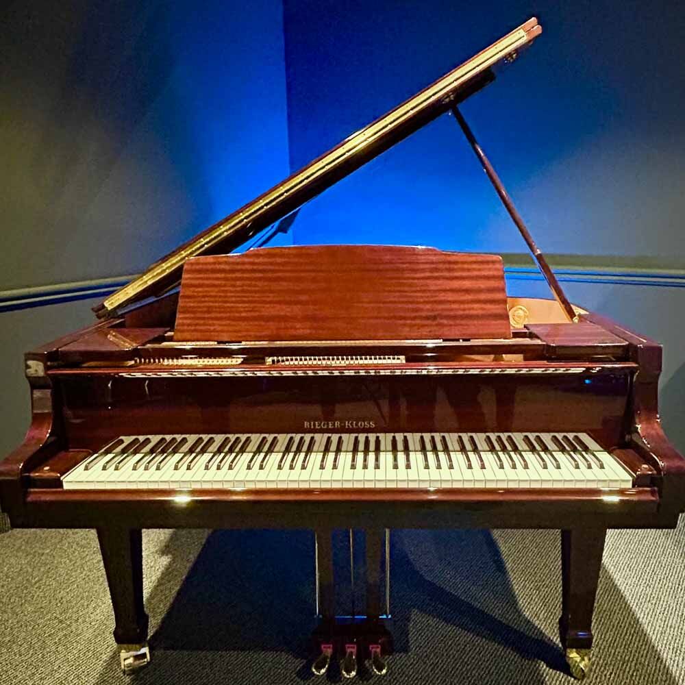 Rieger-Kloss 185 Grand Piano Front Angle