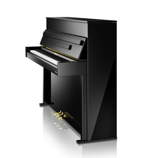W. Hoffmann V2 Vision Upright Piano Side Angle