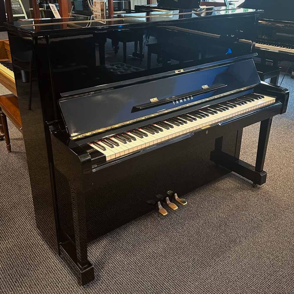 Yamaha U1 Upright Piano Left Angle
