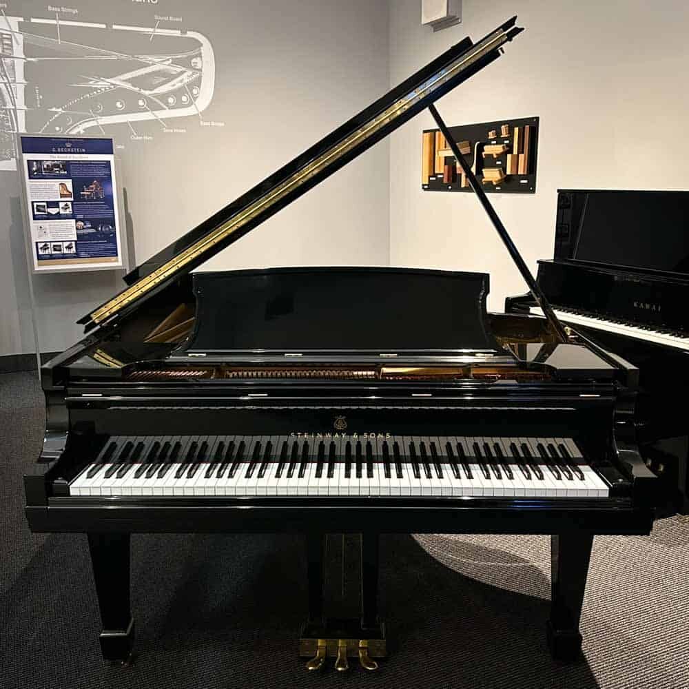 Used Steinway B Grand Piano Front Angle