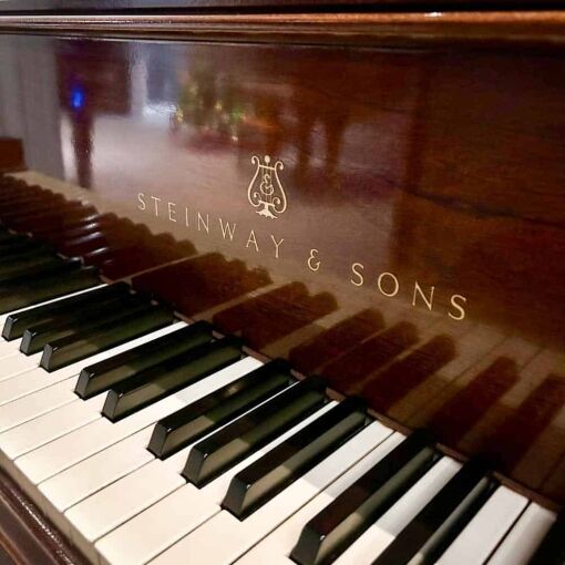 Steinway M Grand Piano Front Logo