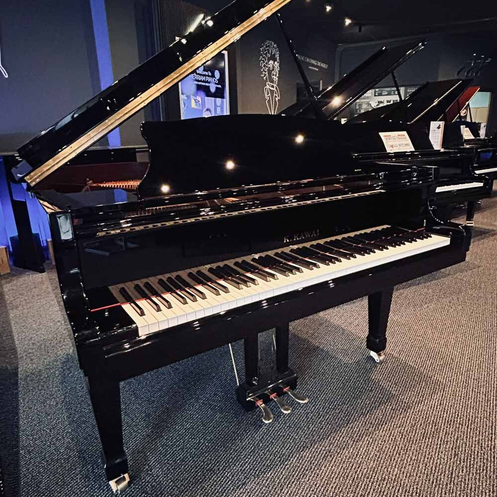 Kawai RX1 Grand Piano Left Angle