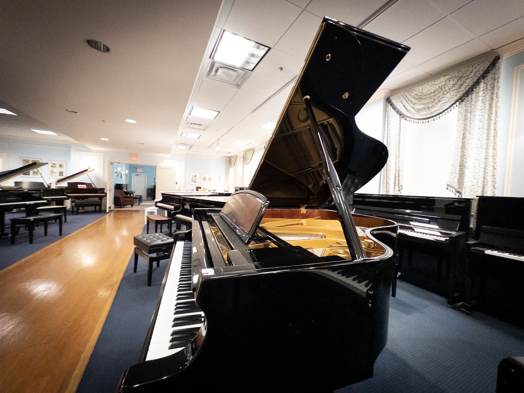 Perzina 161 Grand Piano Side Angle