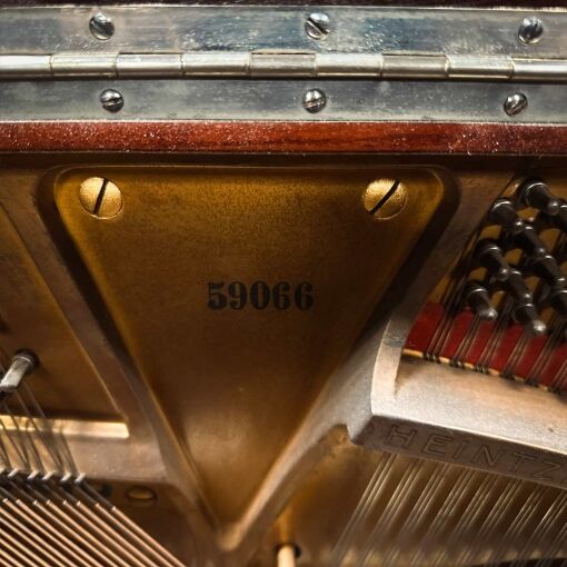 Used Heintzman 54" Upright Piano in Satin Mahogany Serial