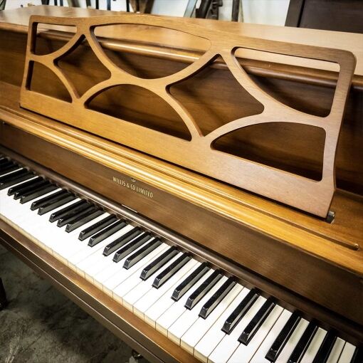 Used Willis Upright Piano in Satin Walnut Right