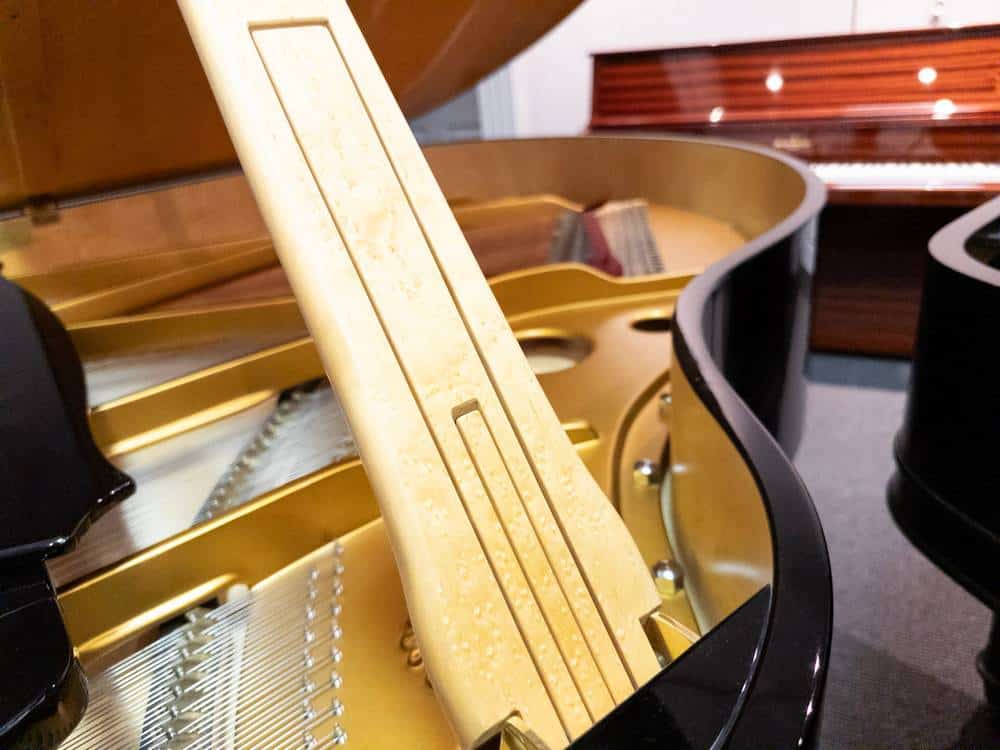 Used Steingraber Opus 168 Grand Piano in Polished Ebony side view