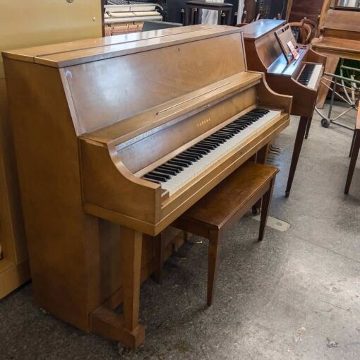 Used Yamaha P2 Upright Piano in Satin Walnut 4
