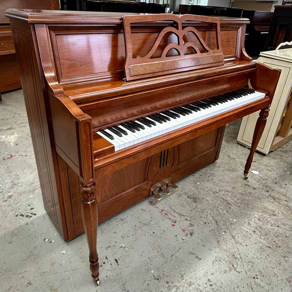 Kohler and Campbell KC647 Upright Piano Left Angle