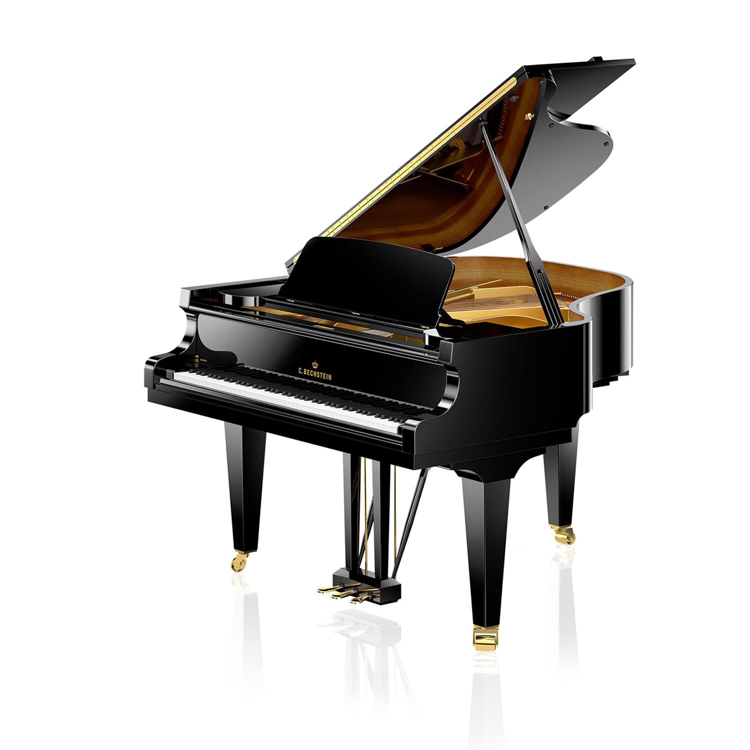 C. Bechstein - A160 Baby Grand Piano on white background
