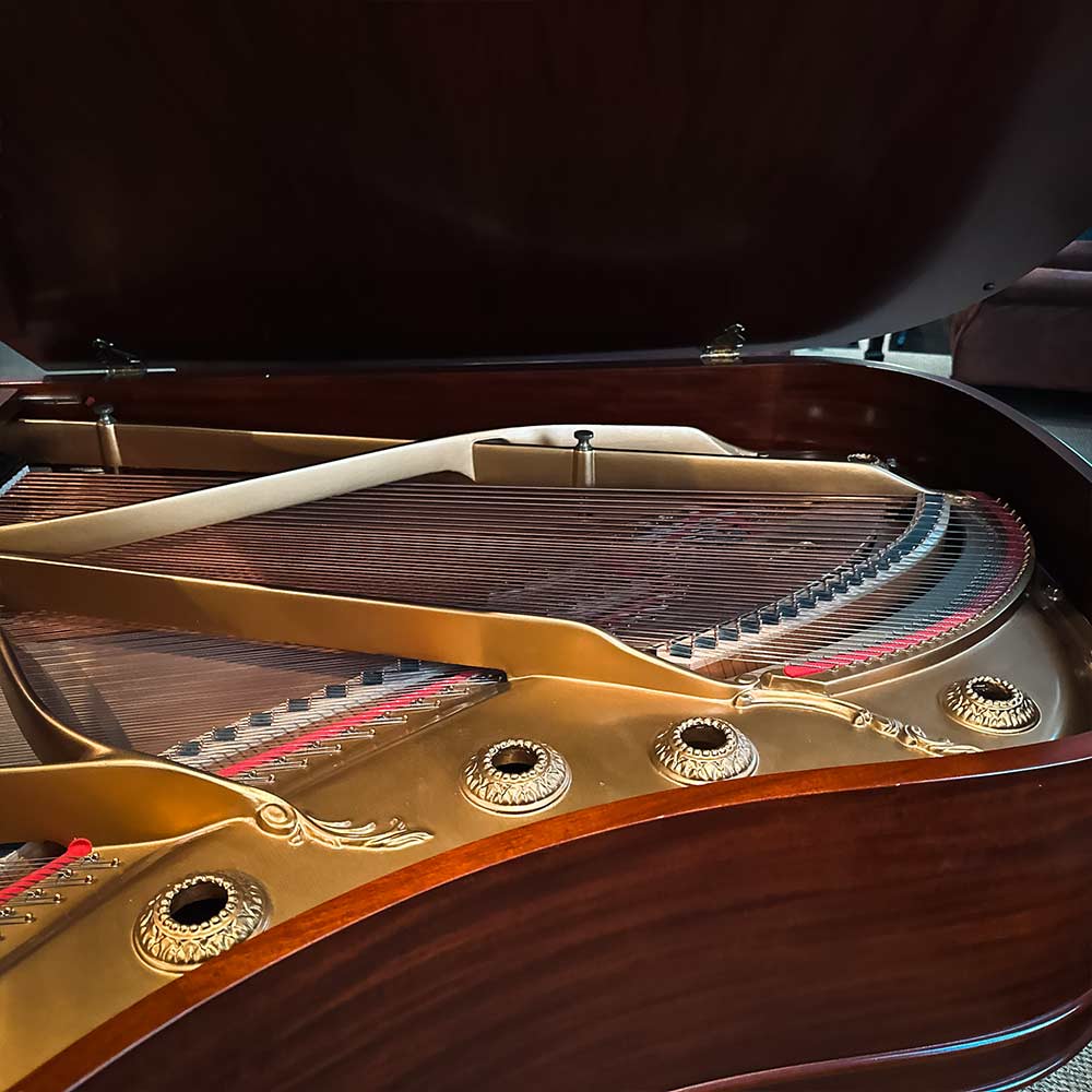 Used Knabe Grand Piano Satin Mahogany Inner View