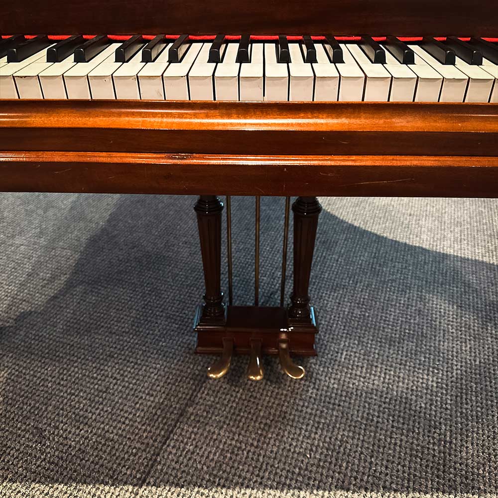 Used Knabe Grand Piano Satin Mahogany Pedals