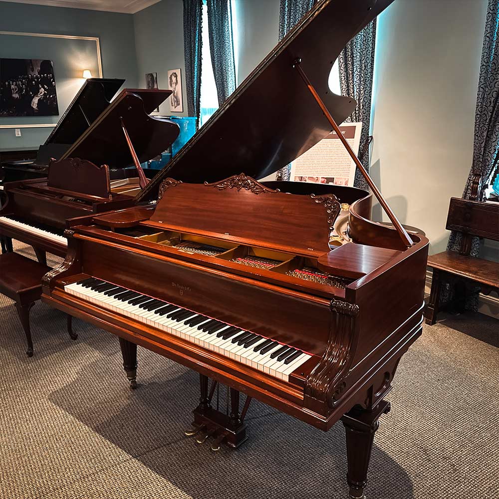 Used Knabe Grand Piano Satin Mahogany Right View