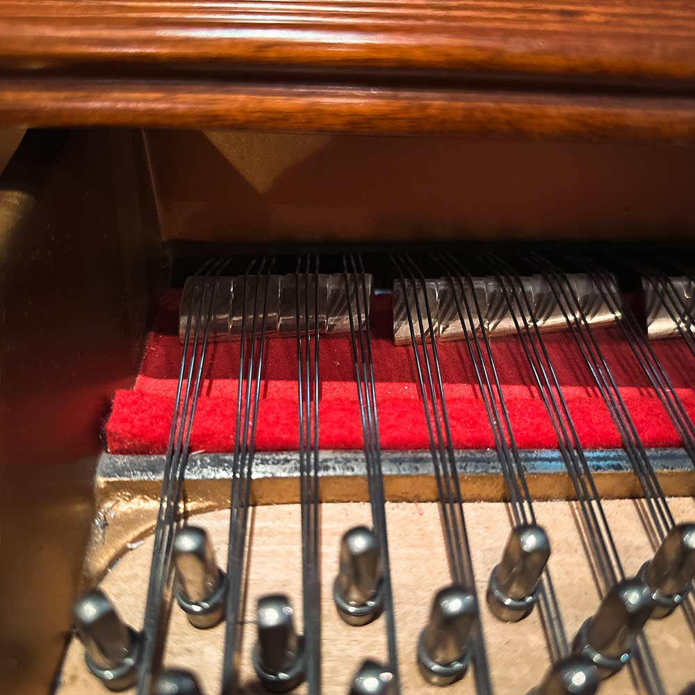 Used Knabe Grand Piano Satin Mahogany String Knobs