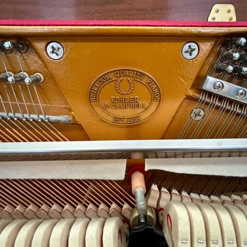 Kohler and Campbell KC647 Upright Piano Inside Logo