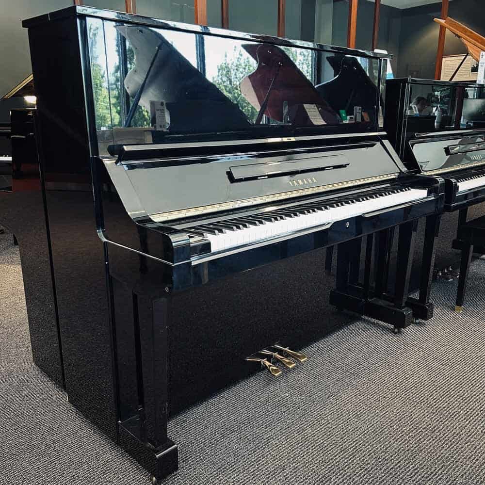 Yamaha U3X Upright Piano Left Angle