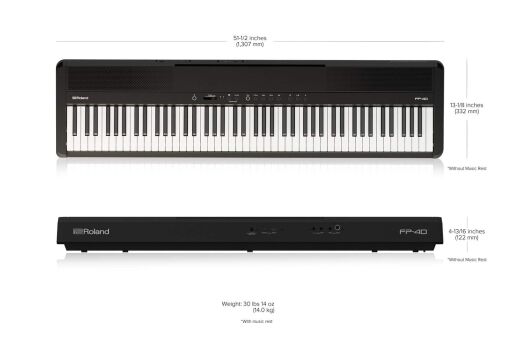 Roland FP-40 Dimensions