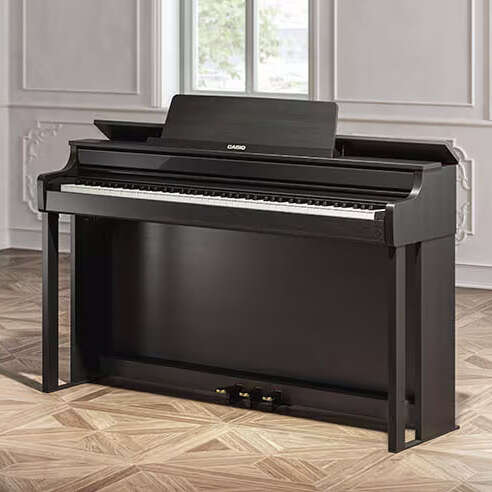Casio AP-550 in Black in a formal ballroom