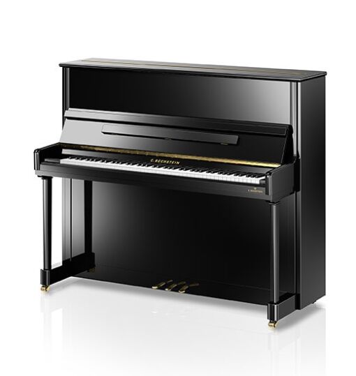 C. Bechstein R6 Elegance Upright Piano Right Angle