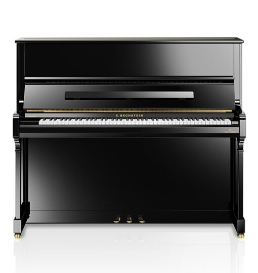 C. Bechstein R6 Style Upright Piano Front Angle